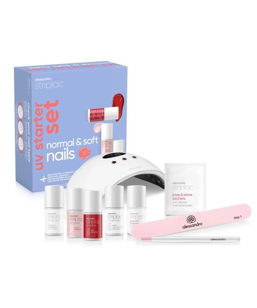 Стартовый набор 2 цвета Alessandro Striplac UV Starter Set Normal & Soft Nails - 2 Colours