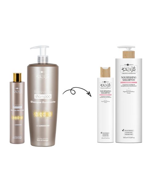 Шампунь для блиску / живильний Hair Company Inimitable Style Illuminating Shampoo / Creative Inspiration Nutricare Nourishing Shampoo Шампунь для блиску / живильний Hair Company Inimitable Style Illuminating Shampoo / Creative Inspiration Nutricare Nourishing Shampoo