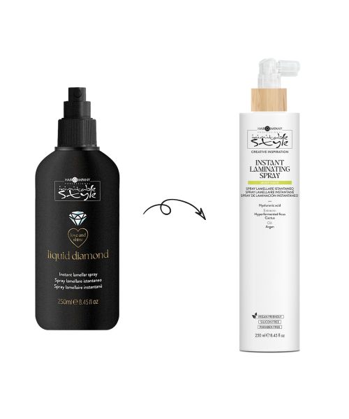 Спрей-маска з ефектом ламінування волосся Hair Company Inimitable Style Liquid Diamond Instant Lamellar Sray/ Creative Inspiration Must Have Instant Laminating Spray Спрей-маска з ефектом ламінування волосся Hair Company Inimitable Style Liquid Diamond Instant Lamellar Sray/ Creative Inspiration Must Have Instant Laminating Spray