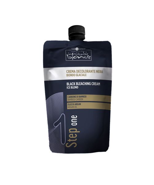 Черный обесцвечивающий крем для ледяного блонда Hair Company Inimitable Blonde Ice Blond Black Bleaching Cream