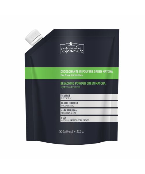 Зелений знебарвлюючий порошок для крижаного блонду Hair Company Inimitable Blonde Ice Blond Bleaching Powder Green Matcha