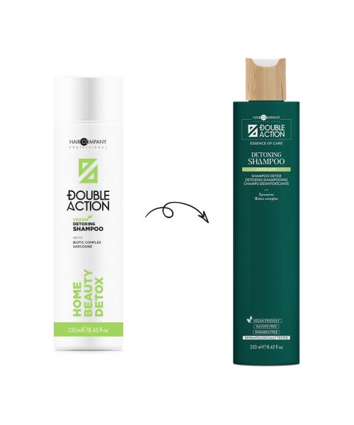 Шампунь детокс для восстановления волос Hair Company Double Action Exfoliate Home Beauty Detox Shampoo