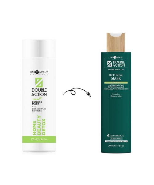 Маска детокс для відновлення волосся Hair Company Double Action Exfoliate Home Beauty Detox Mask