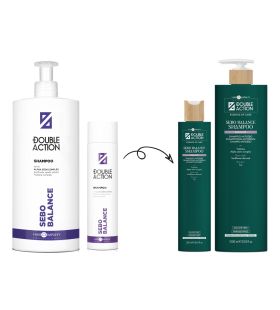 Шампунь регулюючий роботу сальних залоз  Hair Company Double Action Equalize Sebo Balance Shampoo