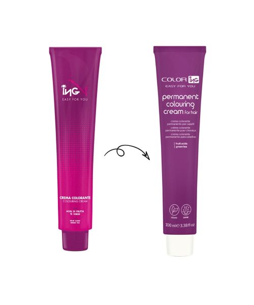 Стійка перманентна крем-фарба з фруктовими кислотами Ing Coloring Cream With Fruit Acids