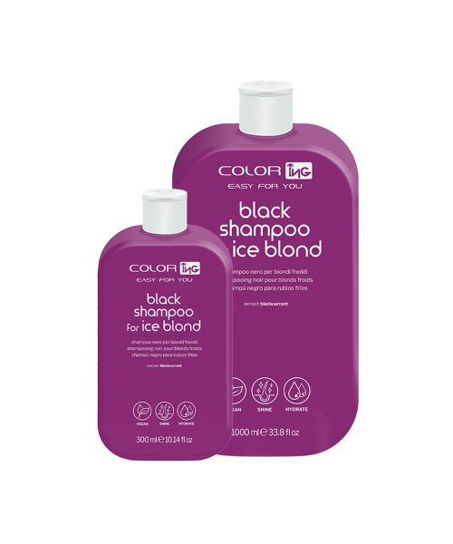 Чорний шампунь для холодного блонду ING Coloring Black Shampoo For Ice Blond