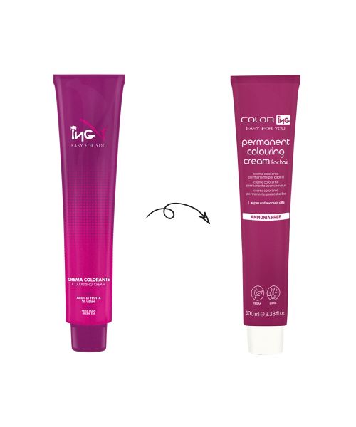 М'яка крем-фарба без аміаку ING Coloring Cream No Ammonia М'яка крем-фарба без аміаку ING Coloring Cream No Ammonia