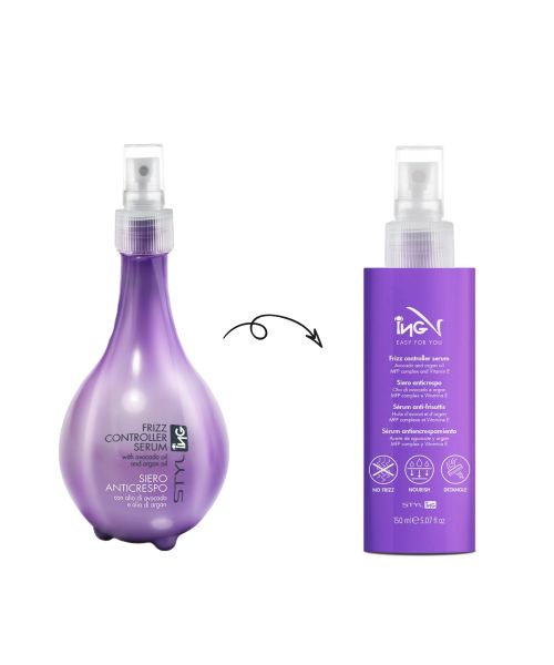 Сироватка для неслухняного та кучерявого волосся ING Styling Frizz Controller Serum