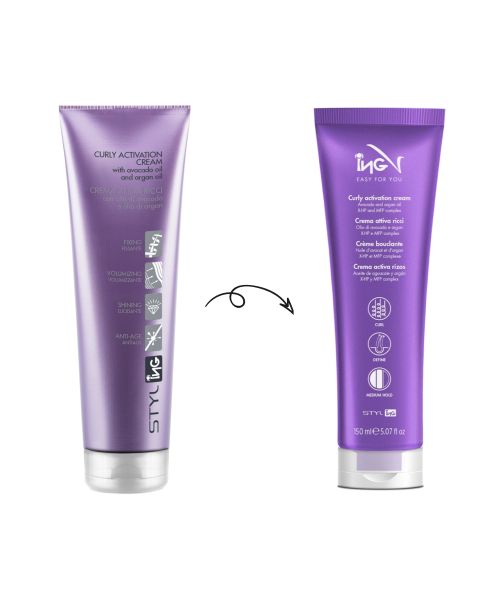 Стайлінг крем для кучерявого волосся ING Styling Curly Activation Cream Стайлінг крем для кучерявого волосся ING Styling Curly Activation Cream