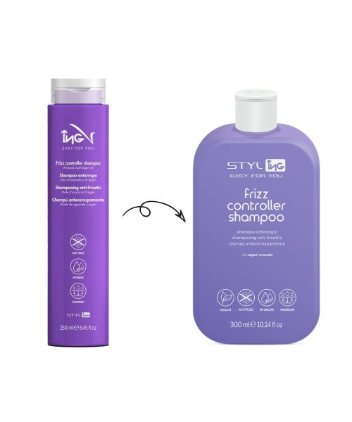 Шампунь для неслухняного волосся ING Styling Frizz Controller Shampoo