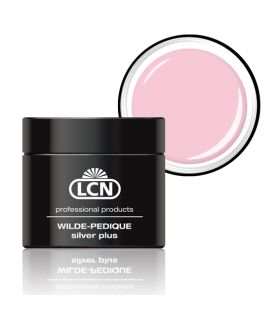 Гель для протезування та відновлення нігтьової пластини на ногах зі сріблом LCN WILDE-PEDIQUE Silver Plus, 10 ml