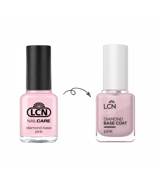 Спеціальний лак з діамантовою крихтою для зміцнення нігтів рожевий LCN Diamond Base Nail Care Pink Спеціальний лак з діамантовою крихтою для зміцнення нігтів рожевий LCN Diamond Base Nail Care Pink