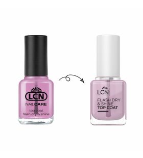 Топове покриття для лаку з миттєвим висиханням та глянцем LCN Top Coat Flash Dry & Shine