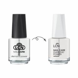 База + Топ під лак із алмазною крихтою для зміцнення нігтів LCN Diamond Power