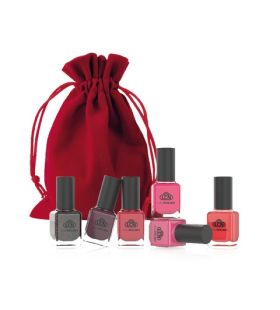 Набір із 6 лаків для нігтів LCN Big 7 - Free Nail Polish Set Rouge 8 ml Набір із 6 лаків для нігтів LCN Big 7 - Free Nail Polish Set Rouge 8 ml