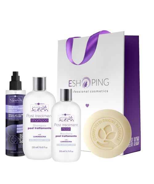 Набір для догляду за блондом, світлим та сивим волоссям Hair Company Inimitable Blonde Post Treatment Kit