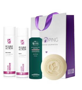 Набір для глибокого відновлення волосся та шкіри голови на основі стовбурових клітин Hair Company Double Action Hair Repair Kit
