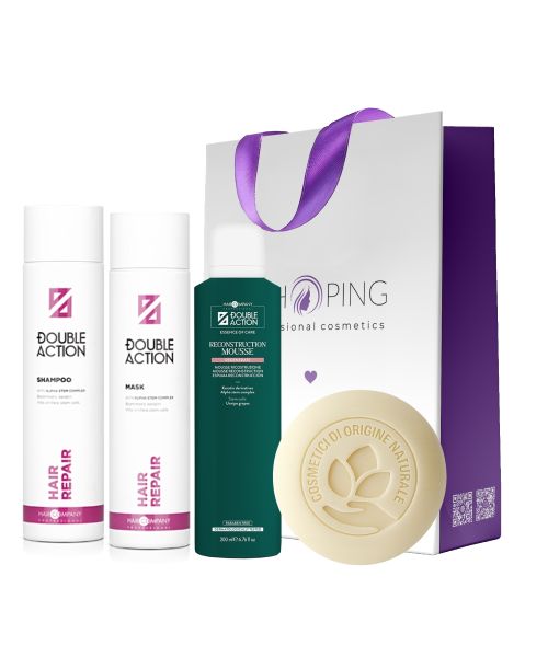 Набор для глубокого восстановления волос и кожи головы на основе стволовых клеток Hair Company Double Action Hair Repair Kit