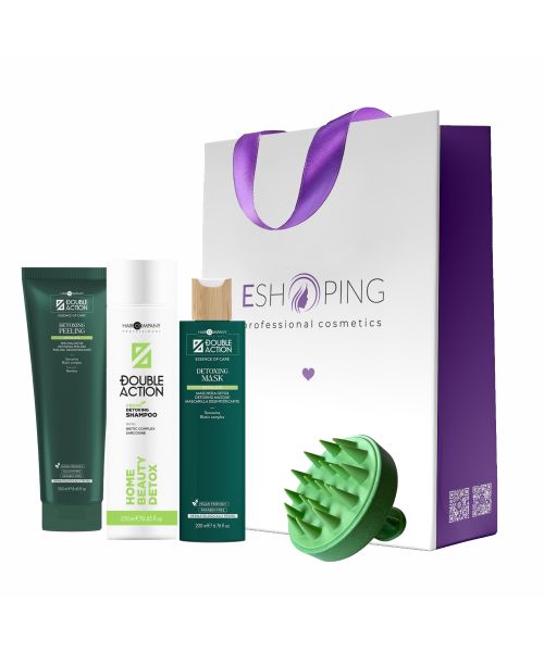 Набір детокс-очищення шкіри голови та волосся Hair Company Double Action Home Beauty Detox Kit