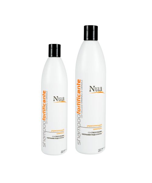 Шампунь зміцнюючий зі стовбуровими клітинами соняшнику Nua Fortificante Shampoo