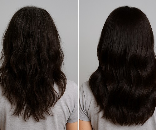 Камуфляж сивины на темных волосах