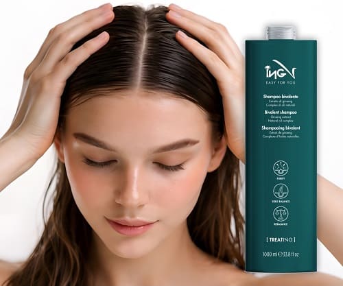 ING Professional бівалентний шампунь проти лупи для жирної шкіри голови ING Treating Bivalent Shampoo