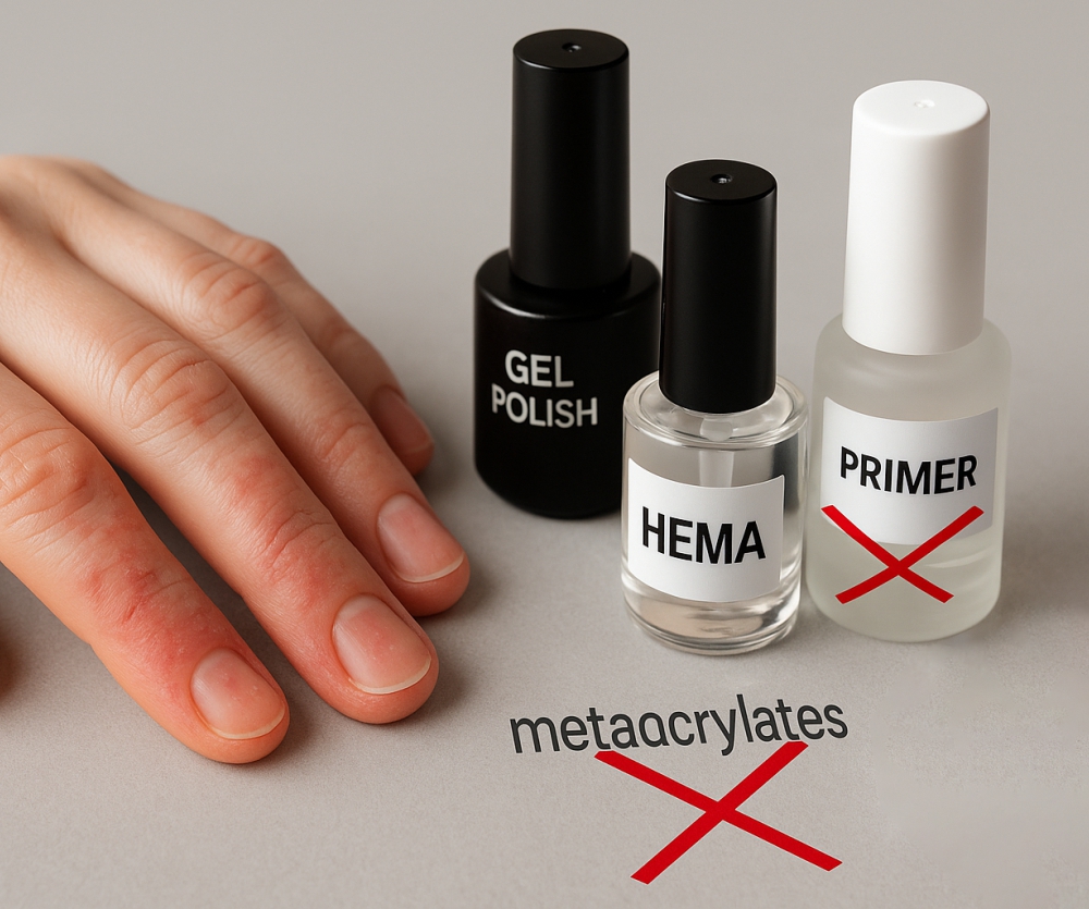 Основною причиною алергічних реакцій на матеріали для манікюру