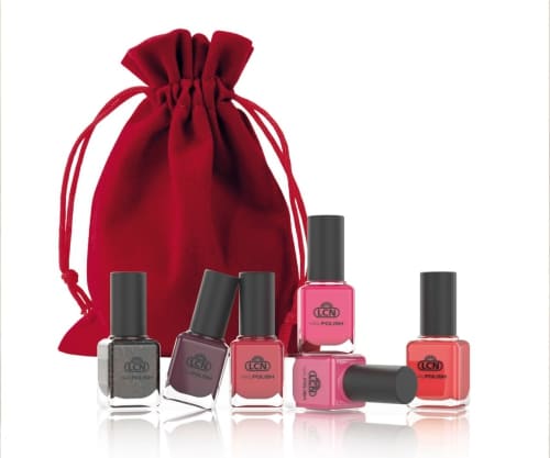 набор Set Rouge 8 ml из 6 лаков топовых оттенков для ногтей LCN