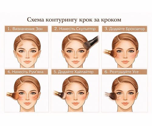 Пошаговая схема контуринга